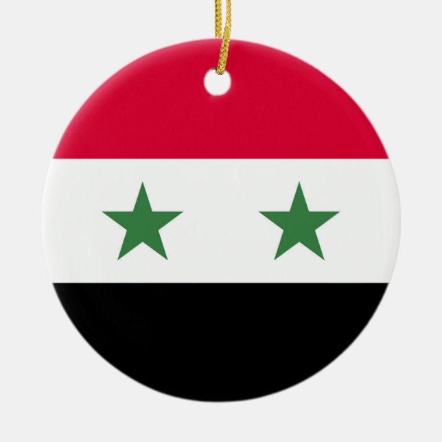 Décoration En Céramique Drapeau syrien (Devant)