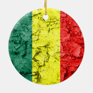 Décoration En Céramique Drapeau vintage de rasta