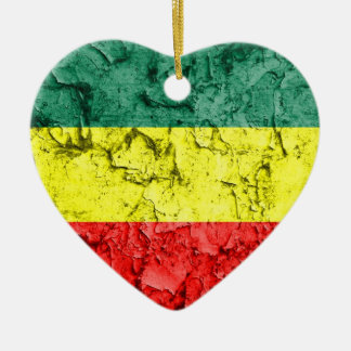 Décoration En Céramique Drapeau vintage de rasta