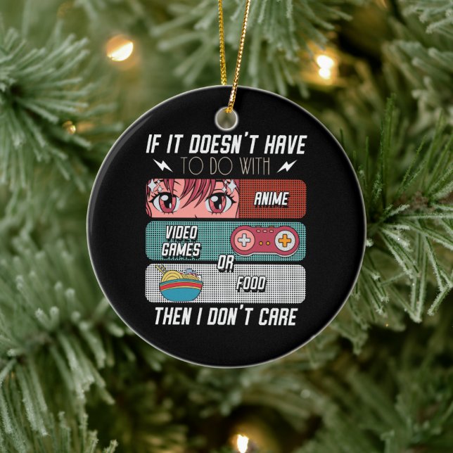 Décoration En Céramique Drôle Anime Fans Nourriture Et Jeux Vidéo Cadeaux  (Arbre)