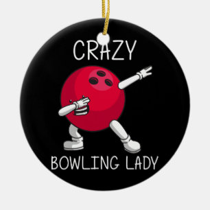Décoration En Céramique Drôle cadeau Bowling pour les femmes grand-mère 