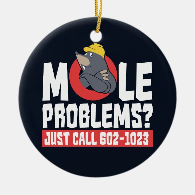 Décoration En Céramique Drôle Chimie Formule Mole Problème Science Gag (Devant)