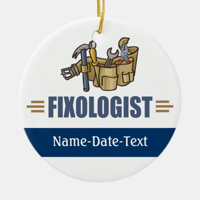 Décoration En Céramique Drôle Handyman (Devant)