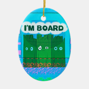 Décoration En Céramique Drôle Inspirational Graphic Je m'ennuie Texte Art