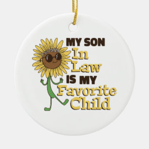 Décoration En Céramique Drôle Mon gendre est mon enfant préféré Ma famille