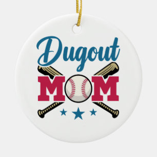 Décoration En Céramique Dugout Maman Baseball Parent T-Ball Tee Ball