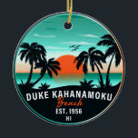 Décoration En Céramique Duke Kahanamoku Beach Hawaii Retro Sunset Souvenir<br><div class="desc">Duke Kahanamoku Beach Hawaii Retro Palm Trees 60's Design. Design coucher de soleil avec votre plage et la mer Hawaii préférée,  adapté aux amateurs de plage hawaiienne surtout ceux qui aiment Duke Kahanamoku Beach.</div>