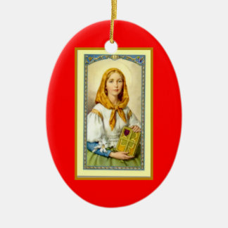 Décoration En Céramique Dymphna-Patron de saint de la maladie mentale