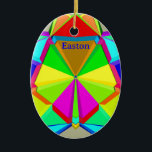 Décoration En Céramique EASTON ~ EASTER EGG ~ POLYHEDRON Many Colours ~<br><div class="desc">This pretty polyhedron is a bright multicoloured design. It would make a personal gift for family or friends. Very suitable as an Easter gift.</div>