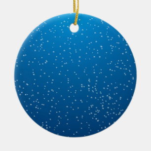 Décoration En Céramique Eau Bleue Profonde et Petites Bulles