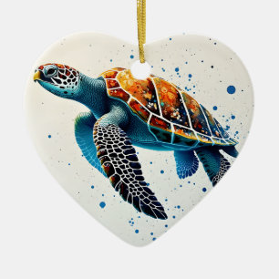 Décoration En Céramique Eaux calmes : Célébrez les tortues marines avec l'