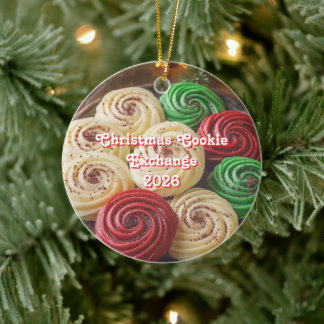 Décoration En Céramique Échange de biscuits de Noël