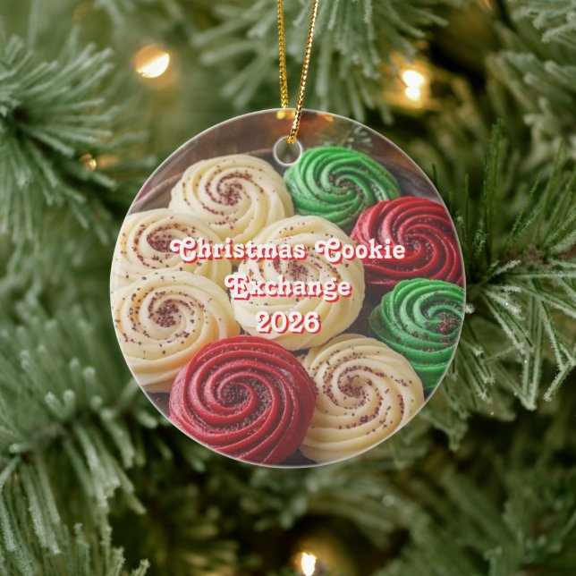 Décoration En Céramique Échange de biscuits de Noël (Arbre)