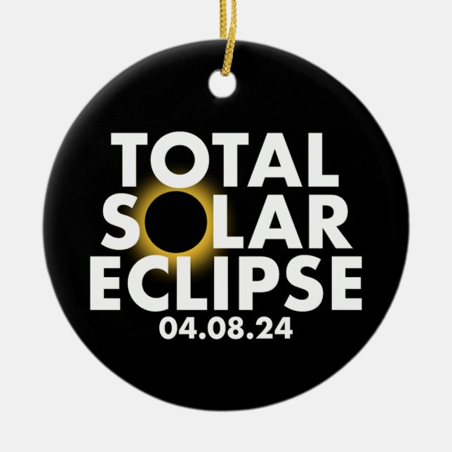 Décoration En Céramique Eclipse personnalisable 2024 (Devant)