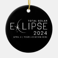 Éclipse solaire 2024 Emplacement personnalisé Comm