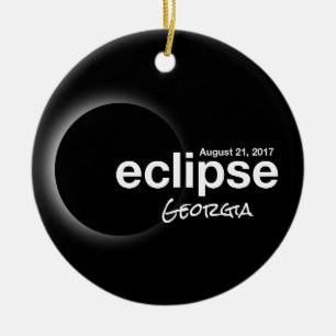 Décoration En Céramique Éclipse solaire totale 2017 - Géorgie