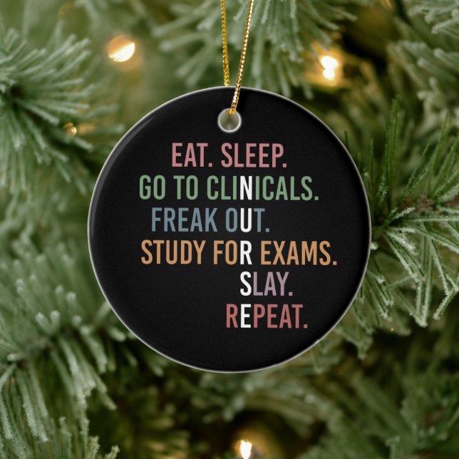 Décoration En Céramique École de soins infirmiers Futur Infirmière RN Cade (Arbre)