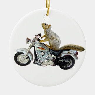 Décoration En Céramique Écureuil sur la moto