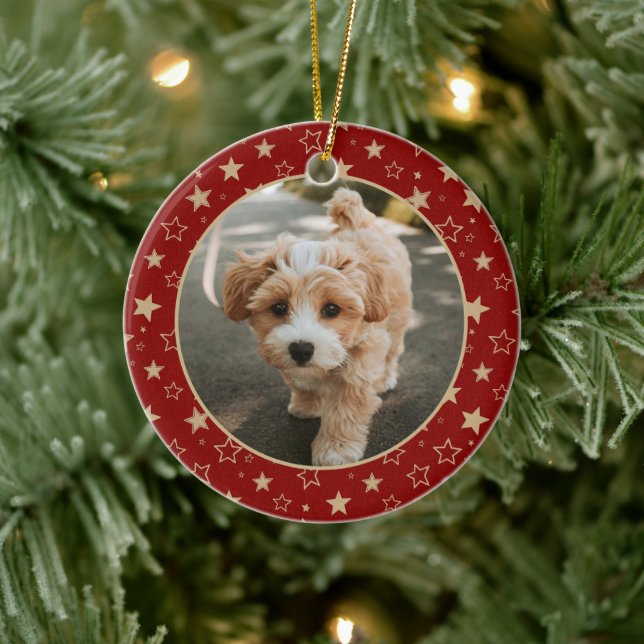 Décoration En Céramique Editable Christmas Pet Photo Decoration (Arbre)