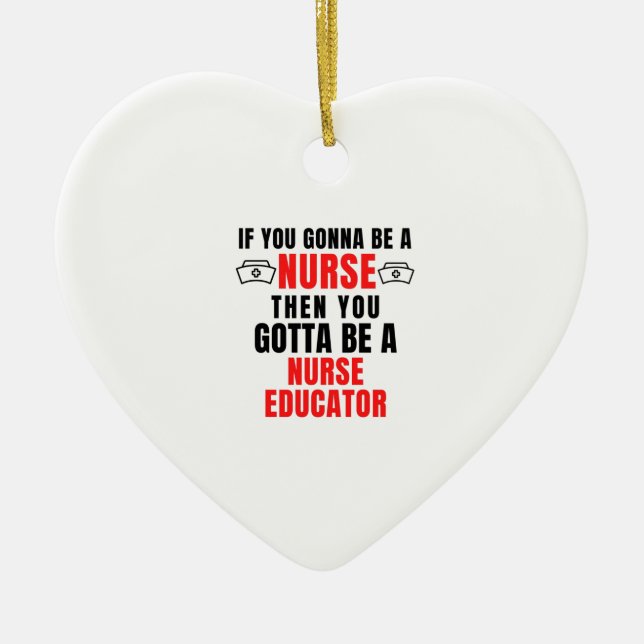 DÉCORATION EN CÉRAMIQUE ÉDUCATEUR DES INFIRMIÈRES (Devant)