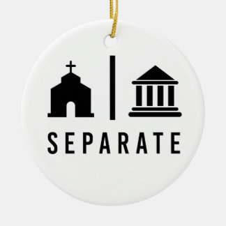 Décoration En Céramique Église et État séparés