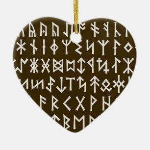 Décoration En Céramique Elder Futhark Runes
