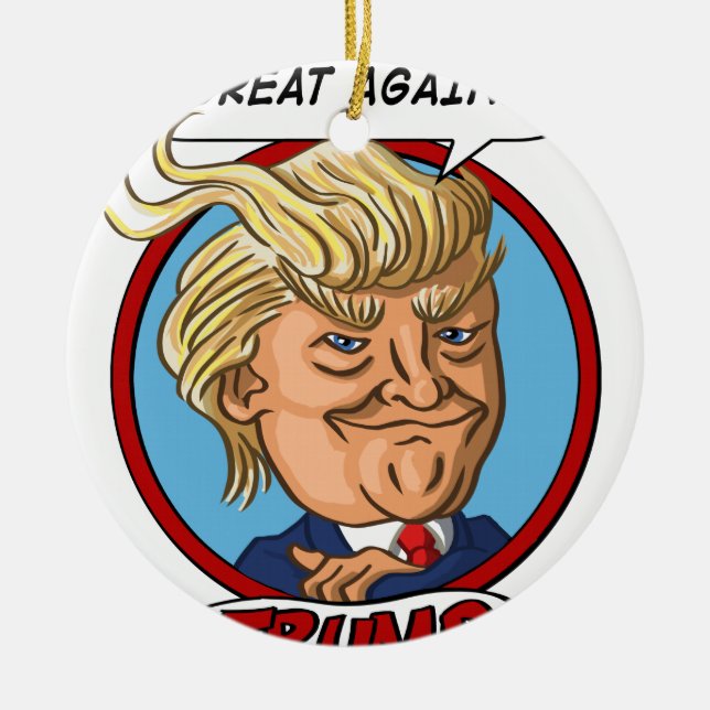 Décoration En Céramique Élection 2016 présidentielle (Devant)