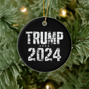 Décoration En Céramique Élection Garder l'Amérique Grande Trump 2024