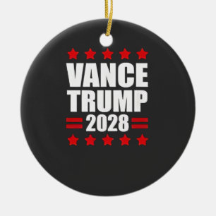 Décoration En Céramique Élection présidentielle Vance Trump 2028 Politique