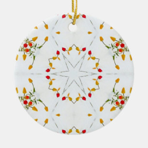 Décoration En Céramique Élégant floral Vintage