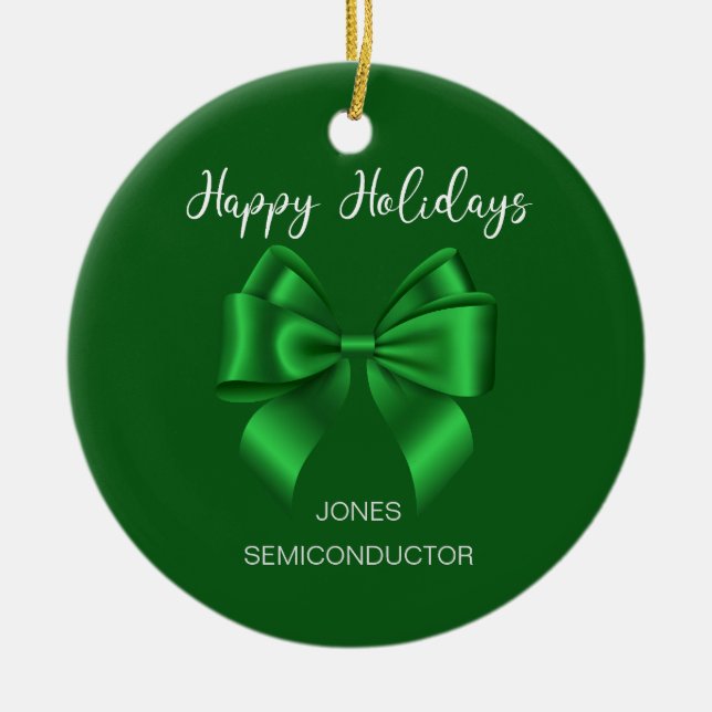 Décoration En Céramique Élégant Joyeux Joyeux Joyeux Vacances (Devant)