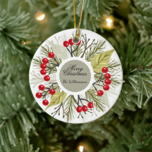 Décoration En Céramique Élégant Noël/ Fêtes modifiables