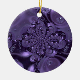 Décoration En Céramique Élégante étincelle Royale Purple Liquide