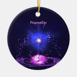 Décoration En Céramique Elégante Fleur de cristal de lotus de cristal de z