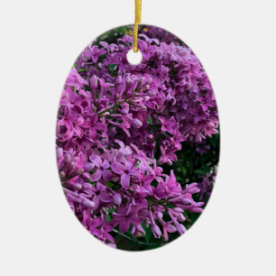 Décoration En Céramique Élégante floraison de magenta violet profond fleur