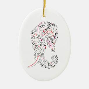 Décoration En Céramique éléphant orné