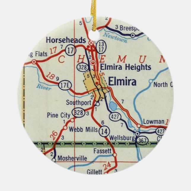 Décoration En Céramique Elmira NY (Dos)