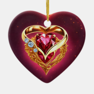 Décoration En Céramique Embrace Éternelle : Un Locket Coeur Innovant