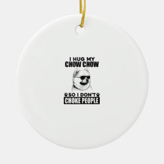 Décoration En Céramique Embrassez Mon Chow Chow Donc Je Ne Choque Pas Les