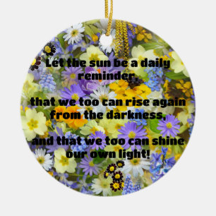 Décoration En Céramique Empath Shine Positive Encouragement Citation