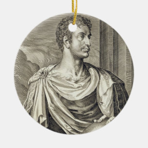 Décoration En Céramique Empereur de D. Octavius Augustus (ANNONCE 63 AVANT