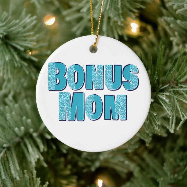 Décoration En Céramique Empreinte de léopard bleu Bonus Maman (Arbre)