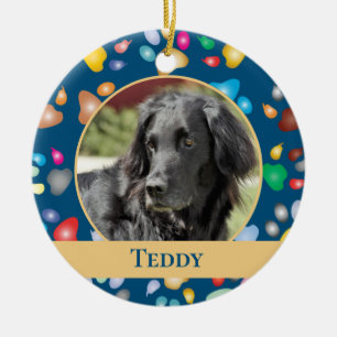 Décoration En Céramique Empreinte de patte coloré Motif animal