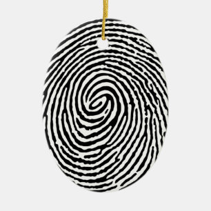 Décoration En Céramique Empreinte digitale