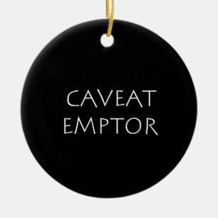 Décoration En Céramique Emptor Caveat
