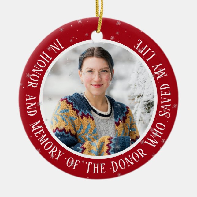 Décoration En Céramique En l'honneur et en mémoire du donateur Transplant  (Devant)