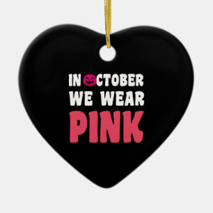 Décoration En Céramique En Octobre Nous Portons le Rose pour la Sensibilis