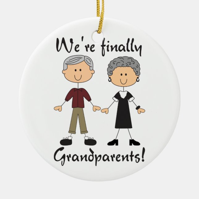 Décoration En Céramique Enfin grands-parents (Devant)