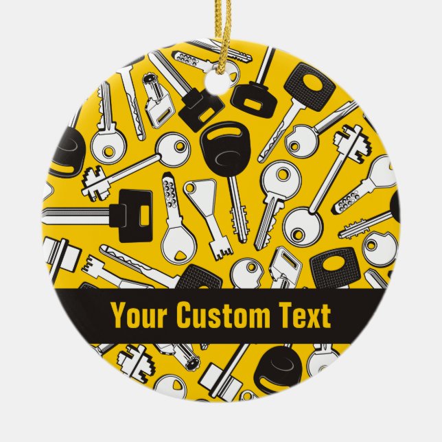 Décoration En Céramique Ensemble de clés Arrière - plan (Devant)