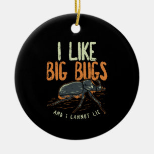Décoration En Céramique Entomologiste - J'Aime Les Gros Bugs